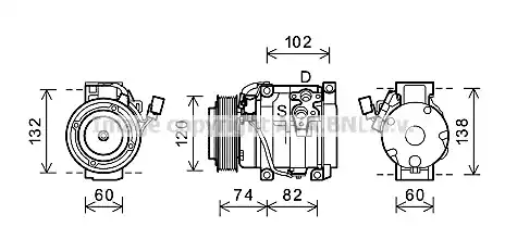 TOK612 AVA QUALITY COOLING kompresszor, klíma